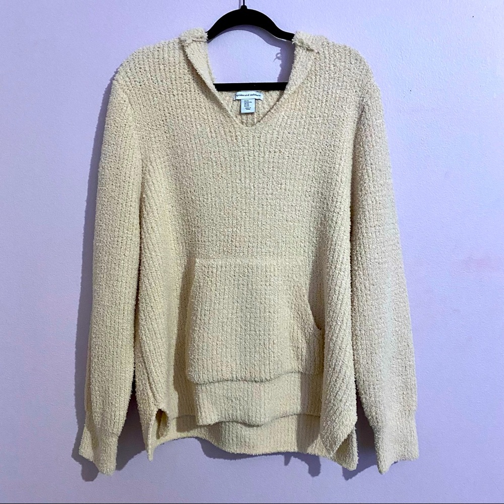 NWT Revolve cupcakes & cashmere V Neck Hoodie Sweater Soft & Cozy